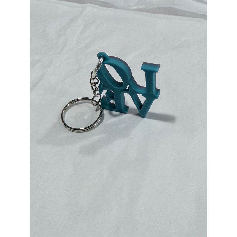 Handmade 3D Printed LOVE Keychain Stacked Letter Bag Charm Gift - Color Galaxy - Picture 3 of 4